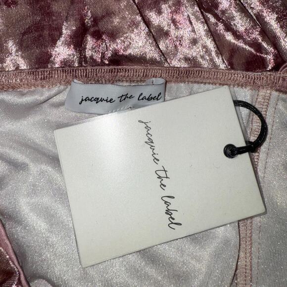 Pink Floral Velvet Dress - Picture 6 of 6